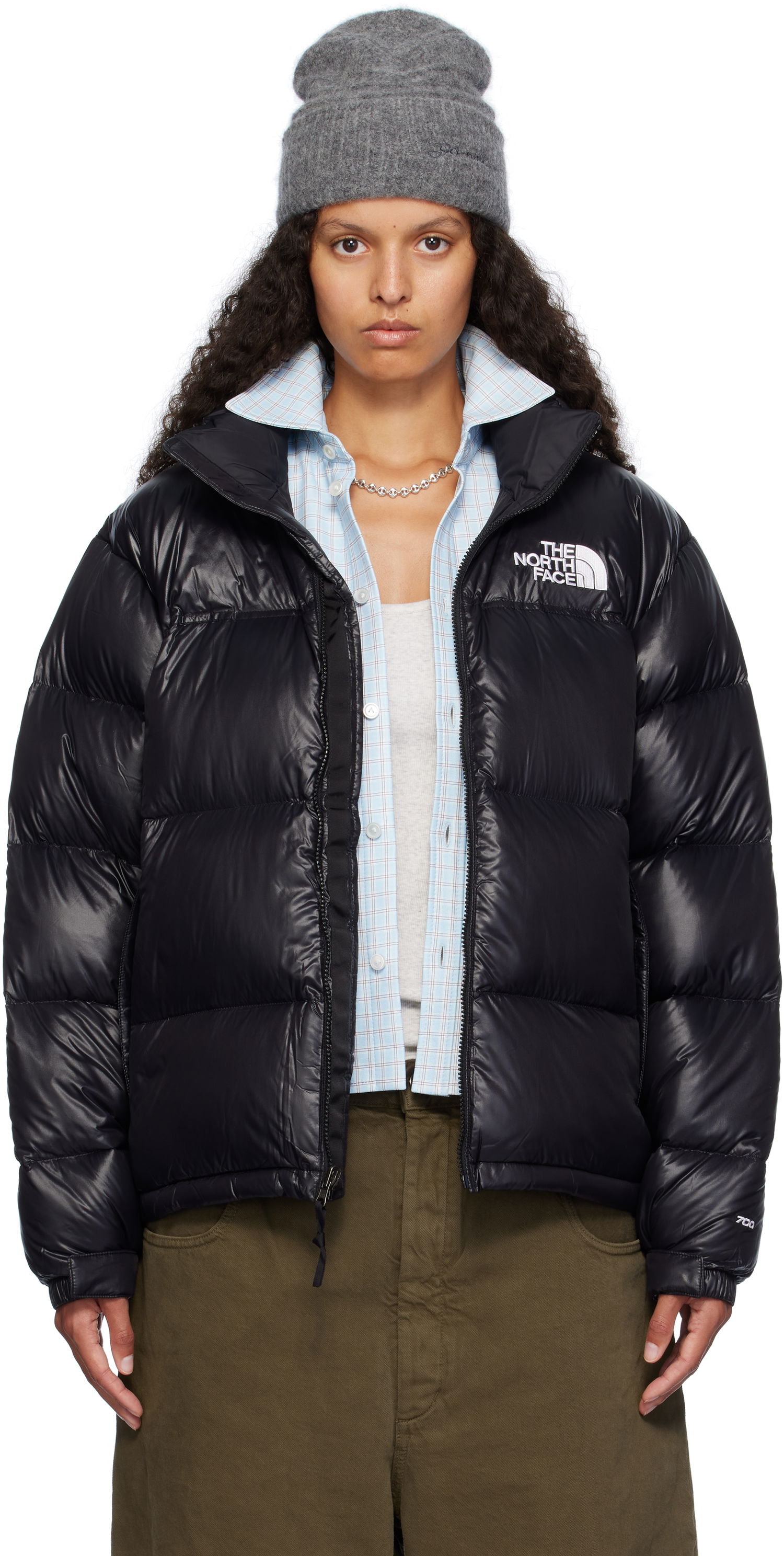 Puffer jakke The North Face 1996 Retro Shine Nuptse Puffer Jacket Sort | NF0A3C8D38S, 0