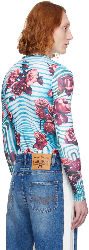 T-shirt Jean Paul Gaultier Floral Long Sleeve T-Shirt Flerfarvet | 24/25-U-TO186-J551-503001, 2