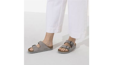 Sneakers og sko Birkenstock Arizona SFB Nubuck Leather Narrow Fit W Grå | 1020973, 7