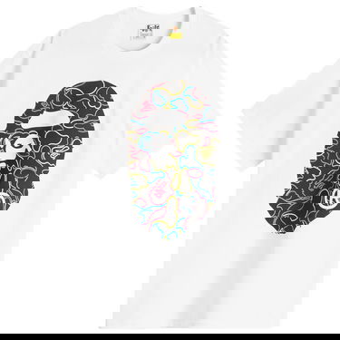 T-shirt BAPE Neon Camo Big Ape Head Tee Hvid | 001TEL301039M-WHT, 1