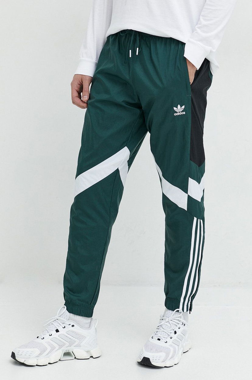 Træningsdragt adidas Originals Green Colorblock Track Pants Grøn | HK7324