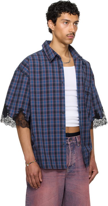 Skjorte Martine Rose Martine Rose Lace Overshirt Blå | 478WS28527, 1