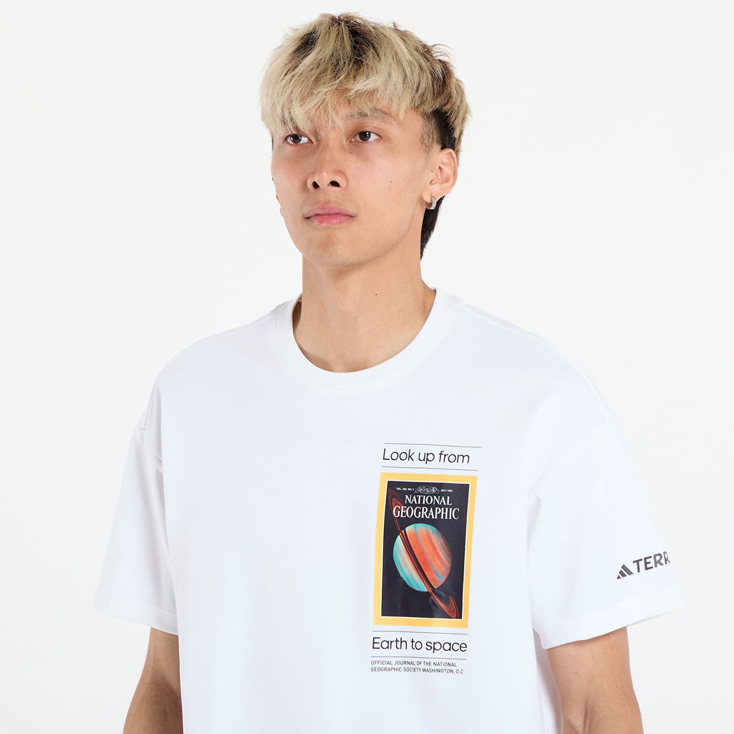 T-shirt adidas Performance National Geographic AEROREADY Graphic Tee Hvid | KC2349, 1