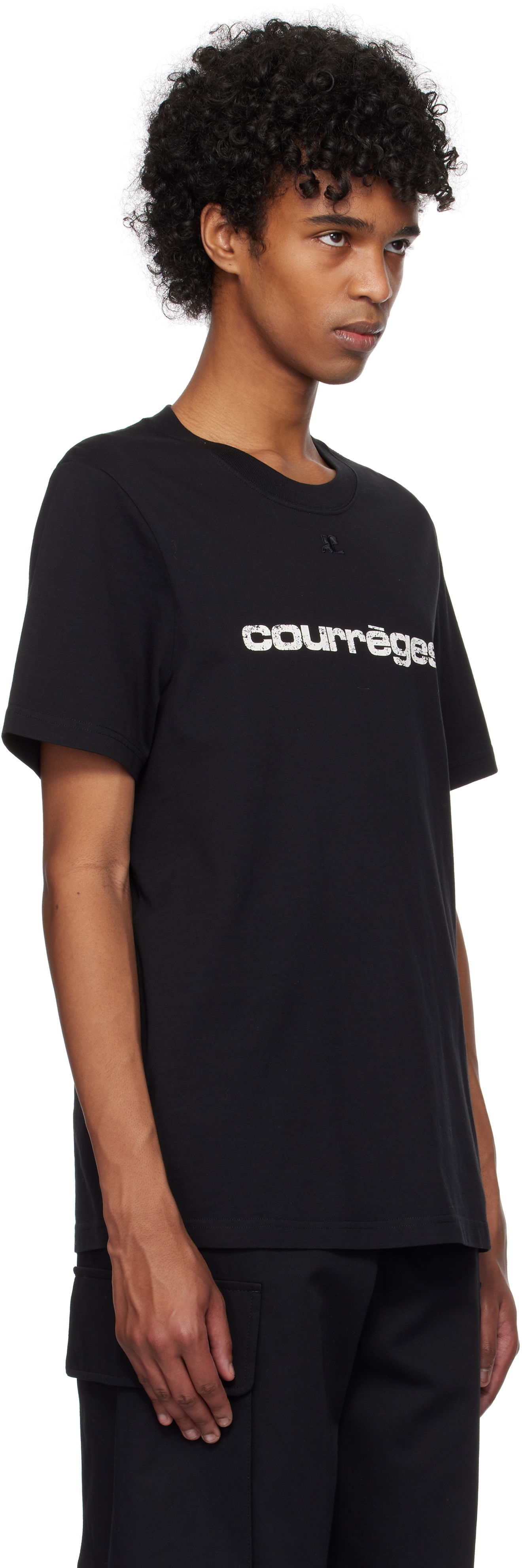 T-shirt Courrèges Courrèges AC Logo T-Shirt Sort | 125JTS008JS0112, 1