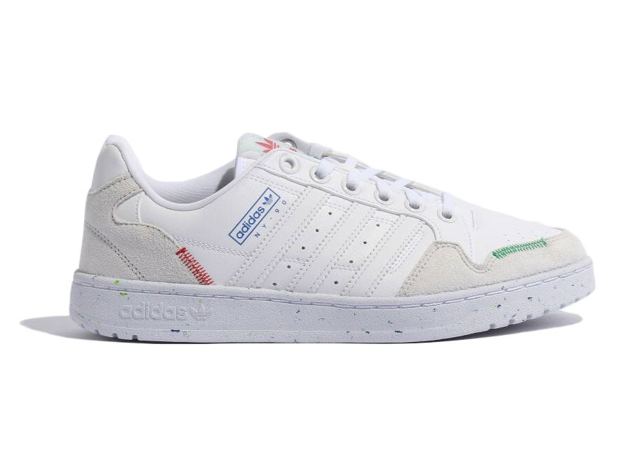 Sneakers og sko adidas Originals NY 90 Stripes Footwear White Multi Hvid | GV9298, 0