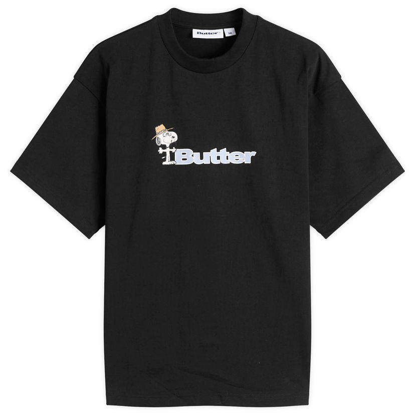 T-shirt Butter Goods Peanuts Spike Logo T-Shirt Sort | BGBP240301-BLK