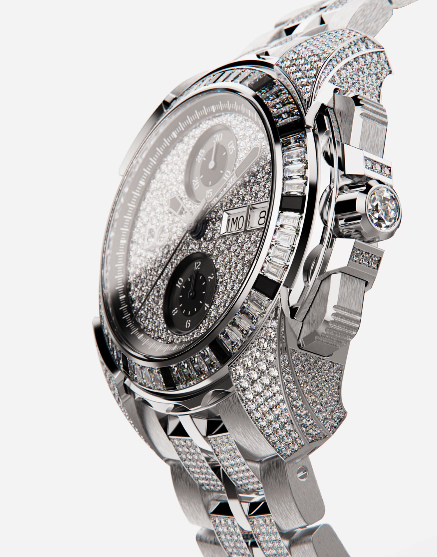Ur Dolce & Gabbana Dolce & Gabbana Diamond Pavé Watch Metalisk | WWJS1GXP00287560, 1