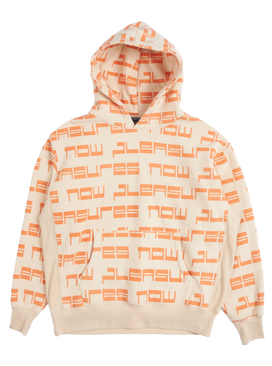Sweatshirt Pleasures Tier Hoodie Ivory Orange | P23SP022-IVORY