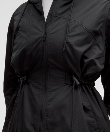 Vindjakke lululemon lululemon Water-Repellent Hooded Jacket with Drawcord Sort | prod11860005, 6