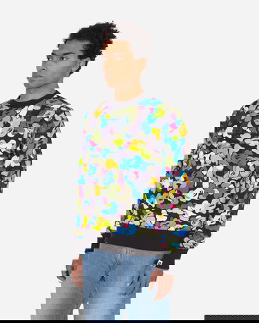 Sweater BAPE Multi Camo Crewneck Sort | 1G80 113 017 BLACK, 3