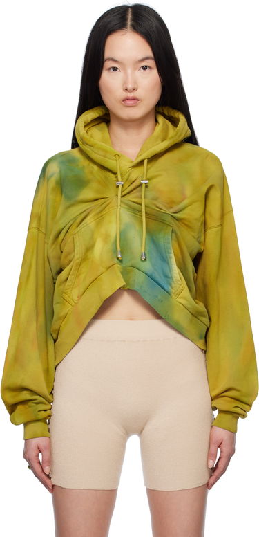 Sweatshirt Collina Strada Collina Strada Draped Hoodie Grøn | XX8014, 0