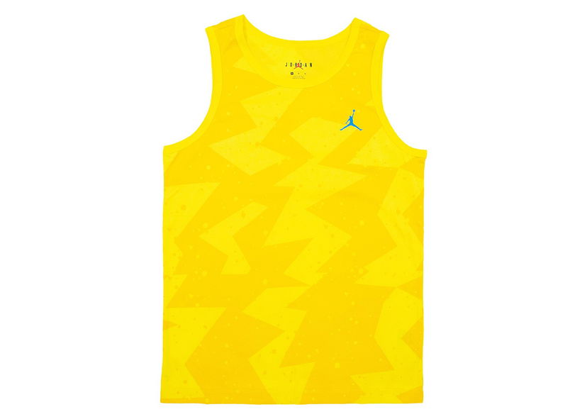 Tanktop Jordan Nike Jordan Printed Poolside Tank Top Amarillo Gul | CJ6230-728