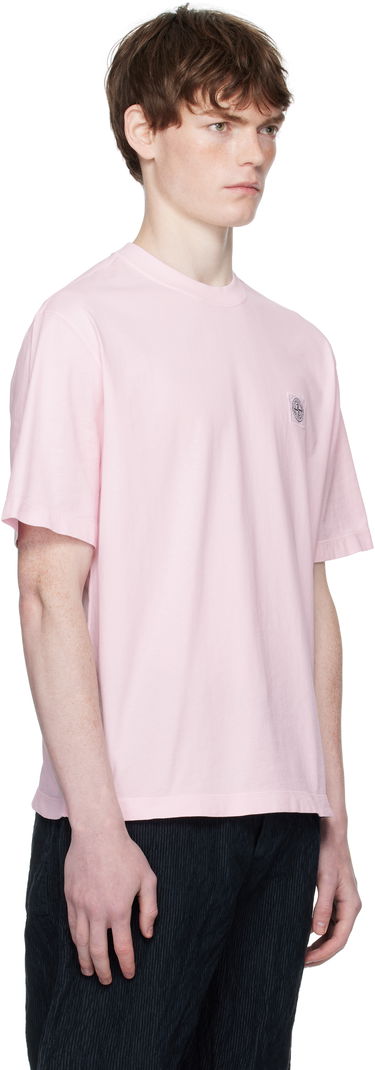 T-shirt Stone Island Stone Island Organic Cotton 'Fissato' T-Shirt Blå | K2S15 2100025 S0115, 4