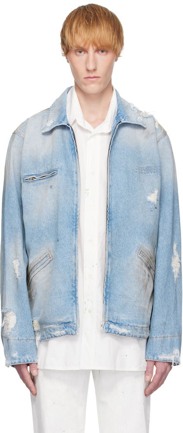 Jakke Maison Margiela MM6 Maison Margiela Distressed Denim Jacket Blå | SH2AM0030 M30018, 0