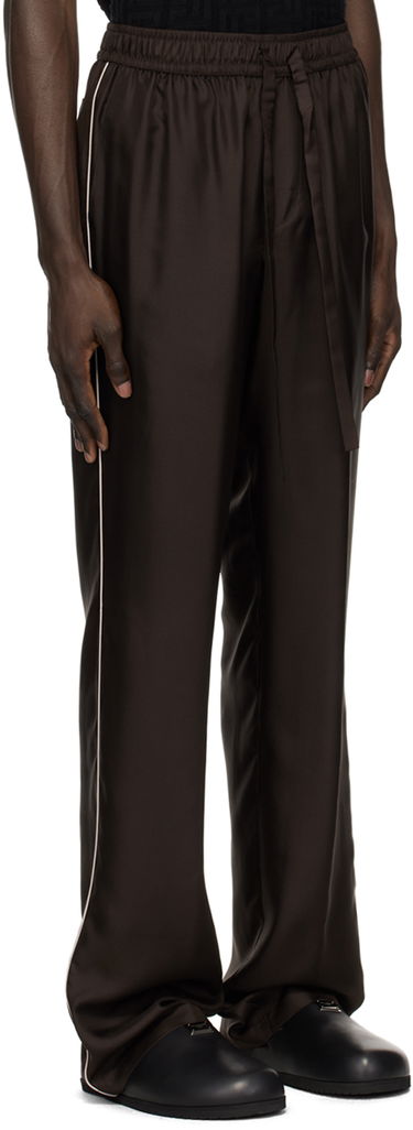 Bukser Dolce & Gabbana Silk Lounge Pants Brun | GVRMAZFU1S4, 1