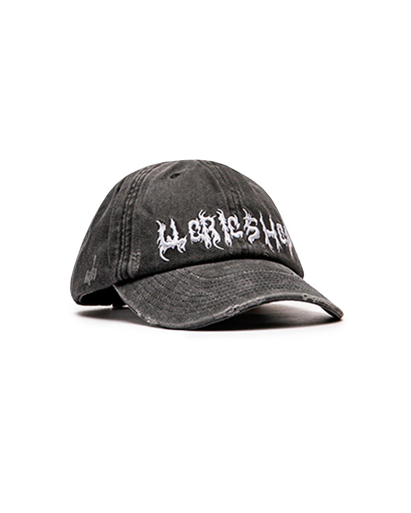 Kasket 032C 032c "Faithless" Distressed Baseball Cap Sort | S25-UAW-3101-050