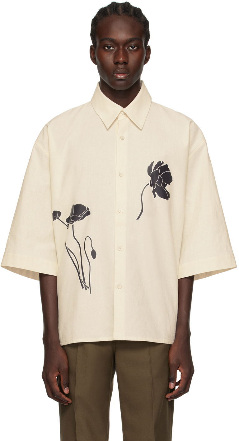 Skjorte Won Hundred Mazwell Shirt Beige | 2730-14222, 0