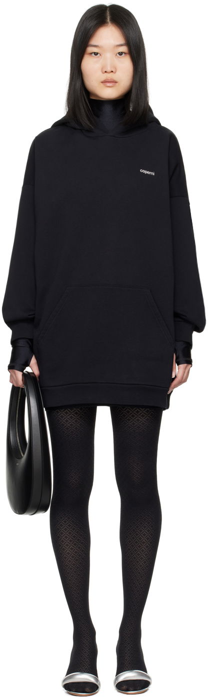 Sweatshirt Coperni Coperni Hooded Minidress Sort | COPJS62523