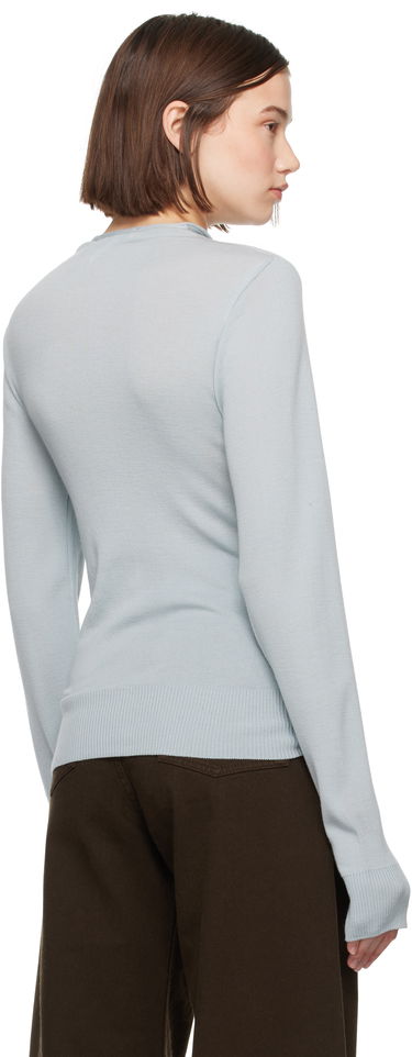 Sweater LEMAIRE Lemaire Fitted Seamless Cardigan Blå | TO1277 LK1032, 2