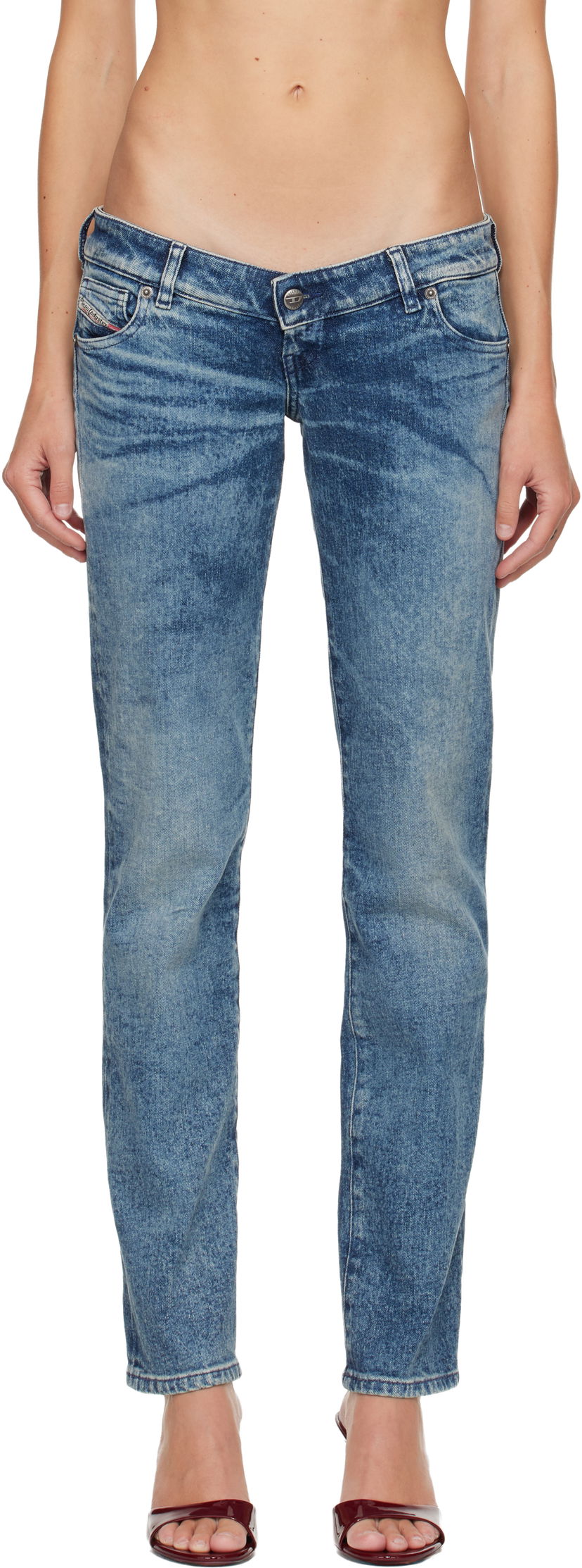 Jeans Diesel D-Waisty Washed Jeans Blå | A21643 007DI