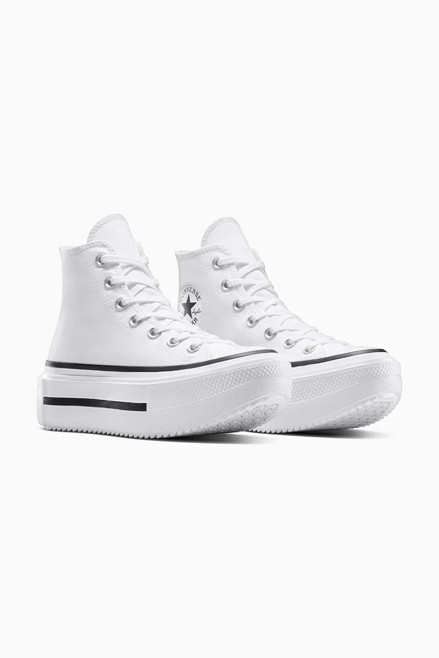 Sneakers og sko Converse Converse Chuck Taylor All Star Lift Double Stack Hvid | A12976C, 0