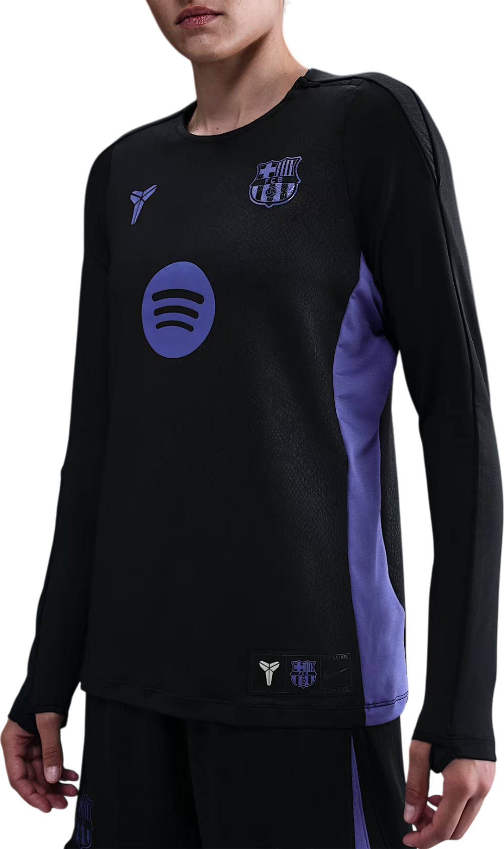 T-shirt Nike Kobe x FC Barcelona Strike Pre-Match Drill Top Sort | hq0484-011, 0
