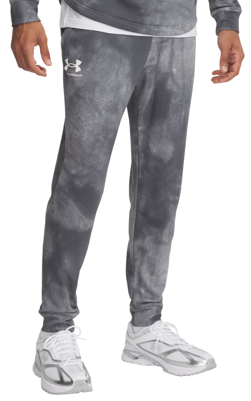 Joggingbukser Under Armour Rival Terry AOP Joggers Grå | 1390143-025, 0