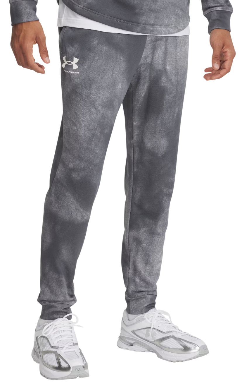 Joggingbukser Under Armour Rival Terry AOP Joggers Grå | 1390143-025
