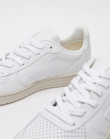 Sneakers og sko Veja V-10 Leather Extra Hvid | VX021270, 1