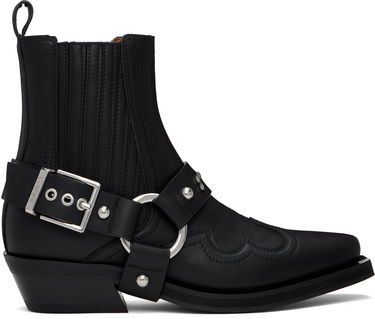 Sneakers og sko GANNI Low Cut Western Chelsea Boots Sort | S2744, 0