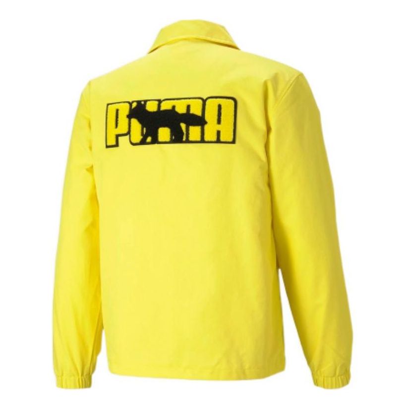 Vindjakke Puma Kitsune Coach Jacket Gul | 530430-30
