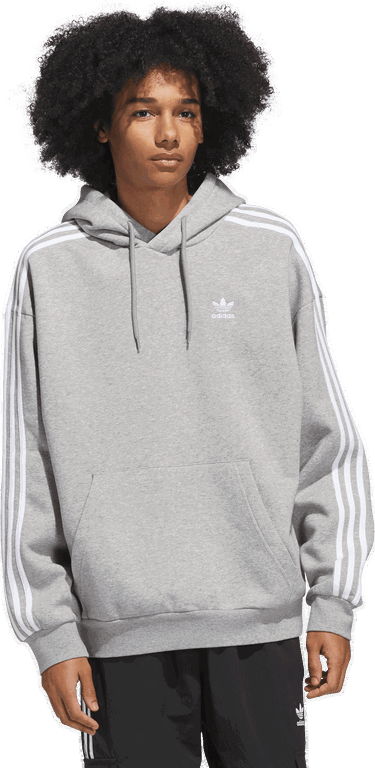 Sweatshirt adidas Originals Baggy Hoodie Grå | JP1076, 3