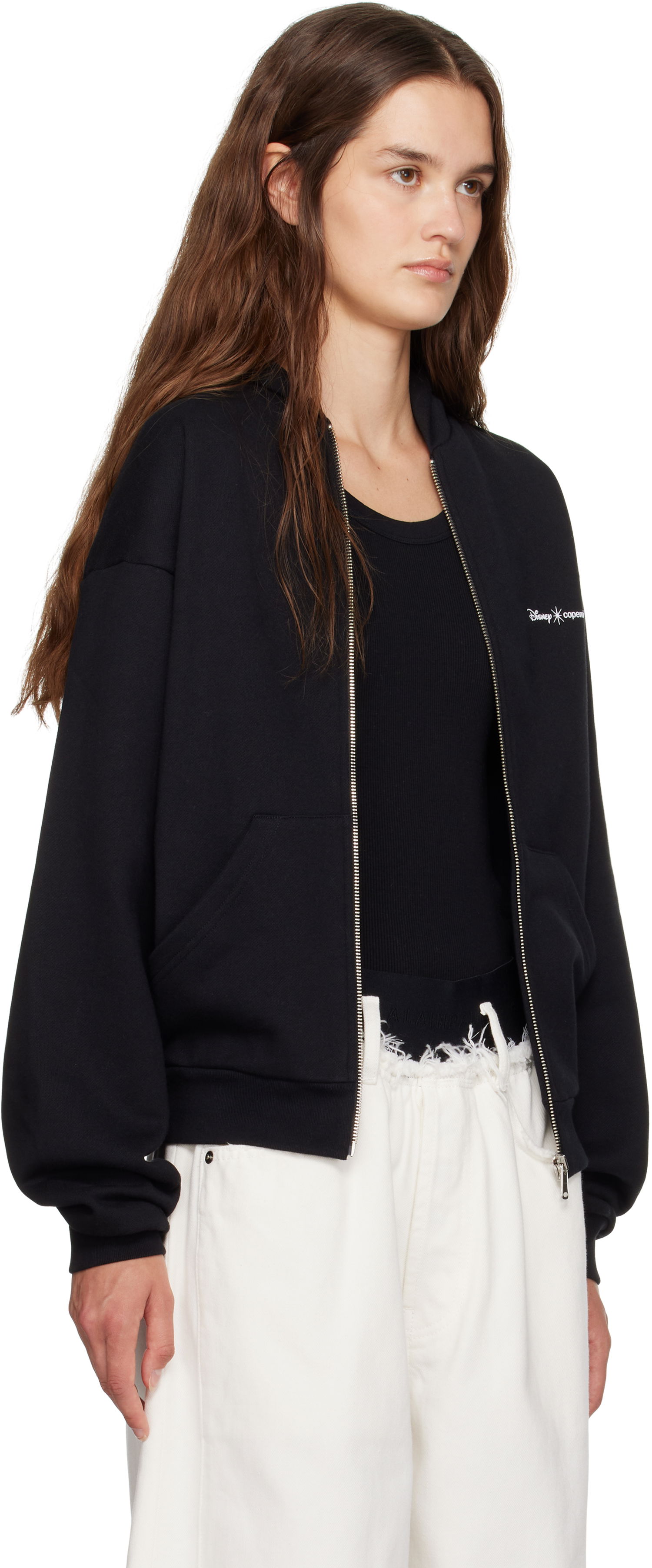 Sweatshirt Coperni Coperni Disney Maleficent Zip Up Hoodie Sort | DJS162F5035, 1