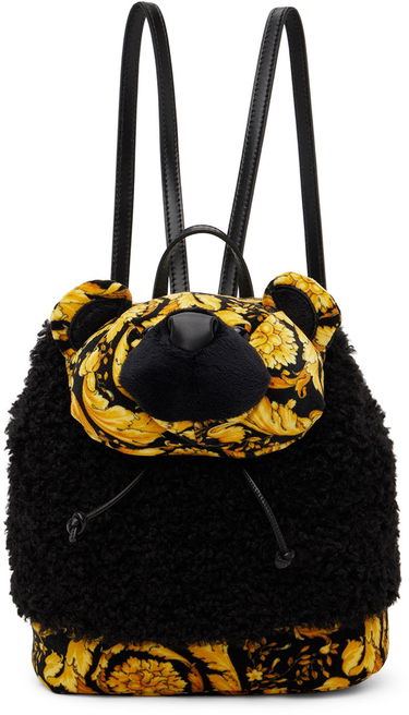 Rygsæk Versace Versace Barocco Teddy Fleece Backpack Sort | 1006508_1A04518_5B00V, 0
