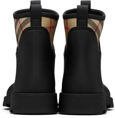 Sneakers og sko Burberry Burberry Marsh Stamp Low Boots Sort | 8111712, 1