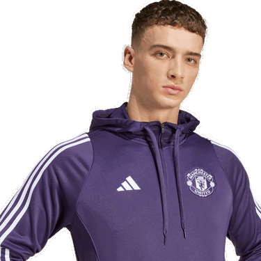 Sweatshirt adidas Originals Manchester United Training Hoodie Lilla | jp3242, 3