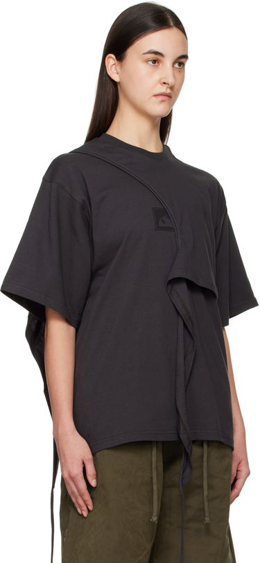 T-shirt Ottolinger Ottolinger Wrap T-Shirt Sort | 11510251501, 1