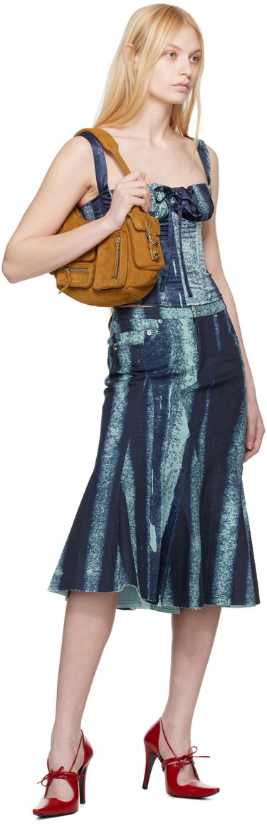 Nederdel Miaou Miaou Gaudi Midi Skirt Grøn | 4004SS5TRB, 3