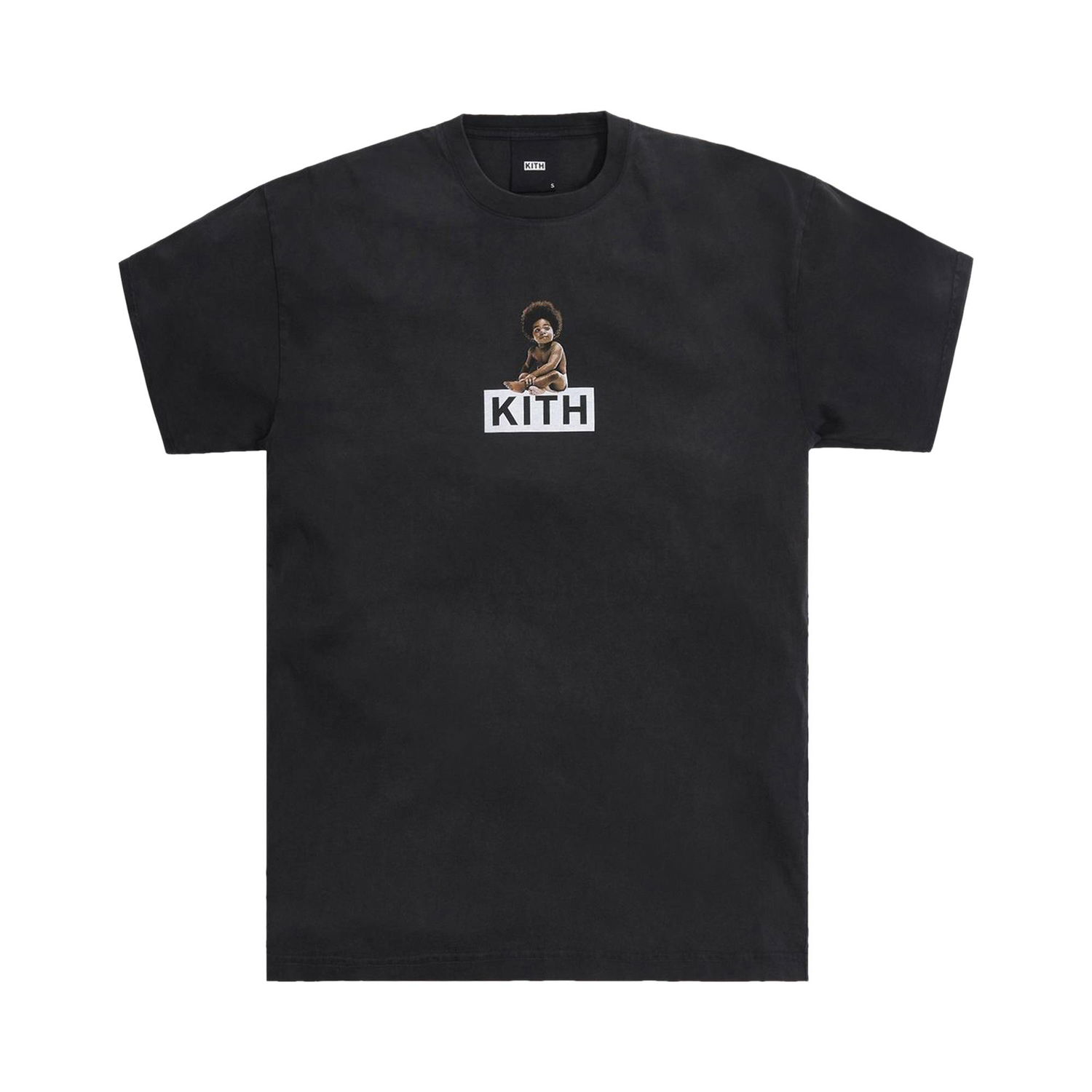 T-shirt KITH For The Notorious B.I.G Ready To Die Classic Logo Vintage Tee Sort | KH030055 100, 1