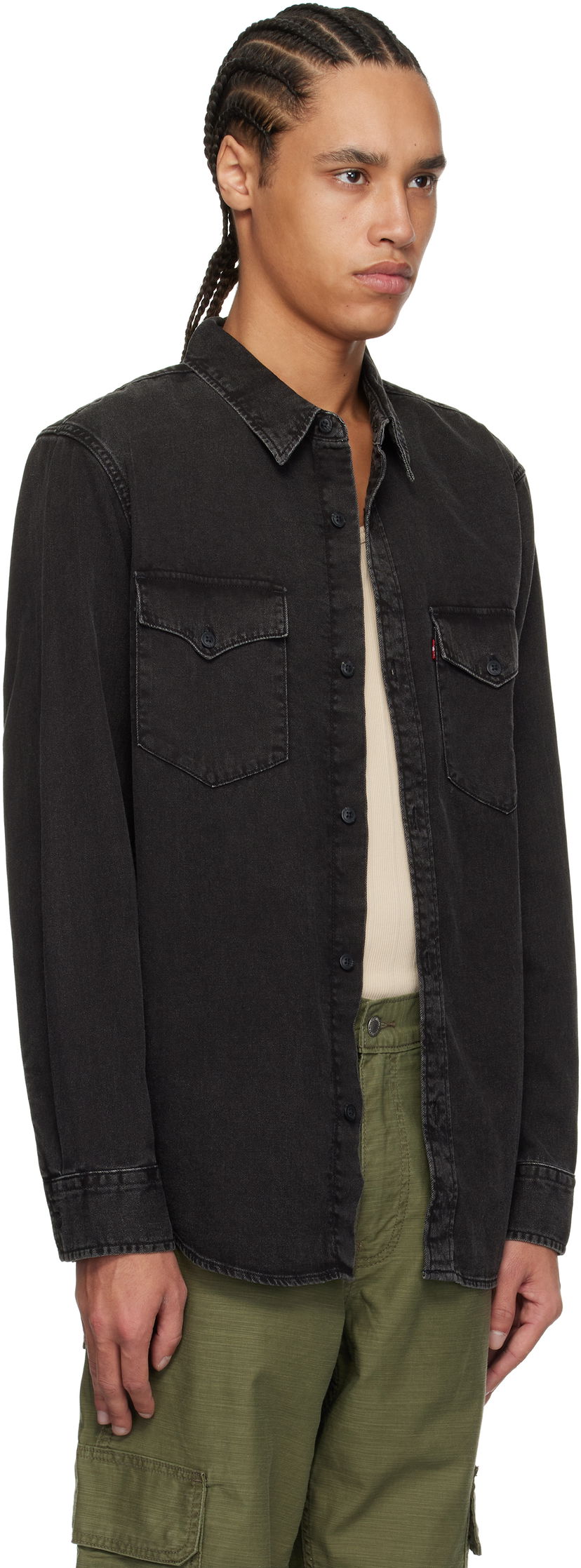 Skjorte Levi's Relaxed Fit Western Shirt Sort | A1919-0054