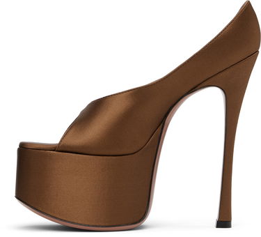 Kjole Amina Muaddi Amina Muaddi Anok Plateau Heeled Sandals Brun | ANOK PLATEAU, 2