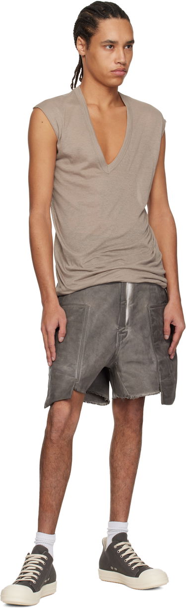 Shorts Rick Owens Rick Owens DRKSHDW Hollywood Stefan Cargo Denim Shorts Grå | DU01E3358 DCF, 3