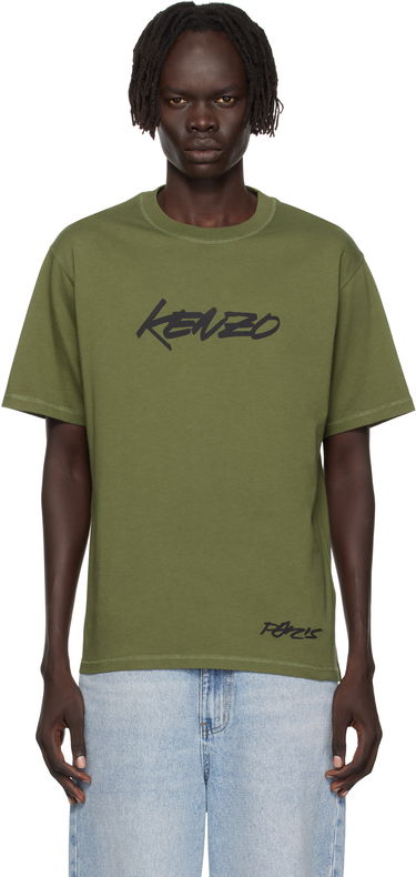 T-shirt KENZO Kenzo Paris Futura 2000 Edition Cotton T-Shirt Grøn | FF65TS2524SG, 0