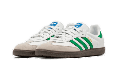 Sneakers og sko adidas Originals Samba OG White Green Hvid | IG1024, 2