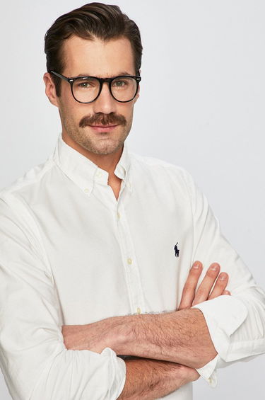 Skjorte Polo by Ralph Lauren Shirt Hvid | 710736557002, 0