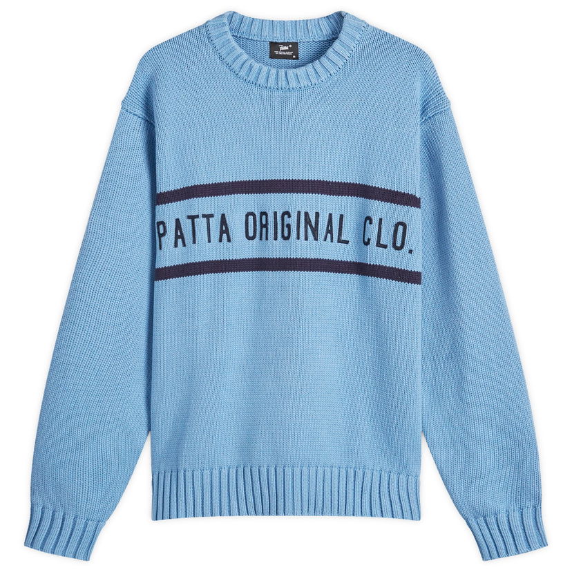 Sweater Patta Knitted Jumper Dusty Blue Small Blå | POC-AW24-7000-324-0341-144