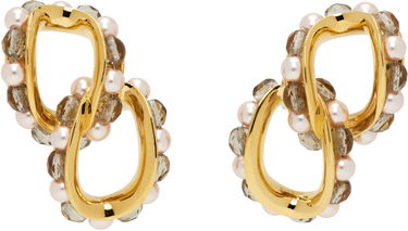 Øreringe KIKO KOSTADINOV Kiko Kostadinov Kandel Gold-Tone, Pearl, and Smoky Quartz Earrings Gul | KKWAW25ER02-156, 0