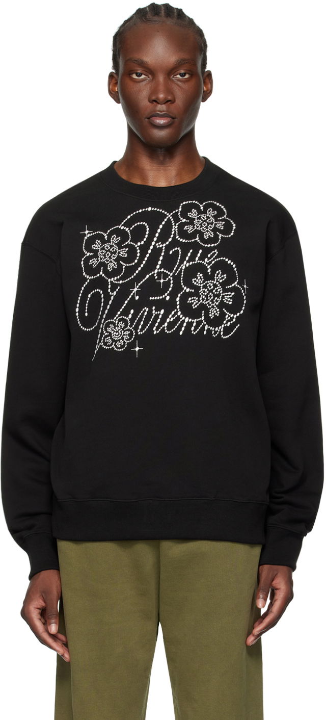 Sweatshirt KENZO Black Paris Constellation Sweatshirt Sort | FE65SW2284MG
