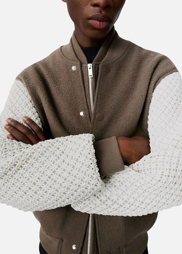 Jakke AXEL ARIGATO Varsity Jacket with Knit Sleeves Brun | A3148002, 6