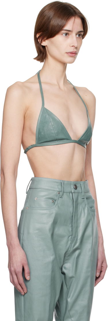 Bh Rick Owens Rick Owens Hollywood Leather Triangle Bra Sort | RP01E7091 LBY, 4
